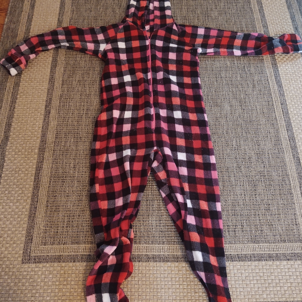 Pink and Red Checkered Onesie
